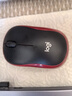 罗技（Logitech）M185鼠标 无线鼠标 办公鼠标 对称鼠标 黑色红边 带无线2.4G接收器 实拍图