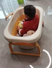 世纪宝贝（babyhood）小鳄鱼浴桶 儿童可折叠泡澡桶婴儿洗澡盆0-10岁宝宝 329洛克黄 实拍图