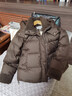 丝柏舍连帽羽绒服2025冬季新款女装宽松中长款拼接保暖外套 实拍图