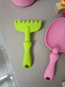 儿童趣味沙滩玩具宝宝挖沙玩具套装冬天玩雪装备海边玩沙玩雪工具 粉色桶+3铲=4件套 实拍图