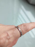 BJYLS999足银满天星戒指女小众设计感轻奢食指戒素圈磨砂纯银尾戒礼物 S999足银材质（标刻足银999） 实拍图