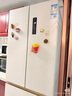 美菱（MeiLing）小确杏502L法式多门冰箱70cm宽制冰超薄嵌入式大容量变频底部散热杏悦白BCD-502WFP9CZX国家补贴 实拍图