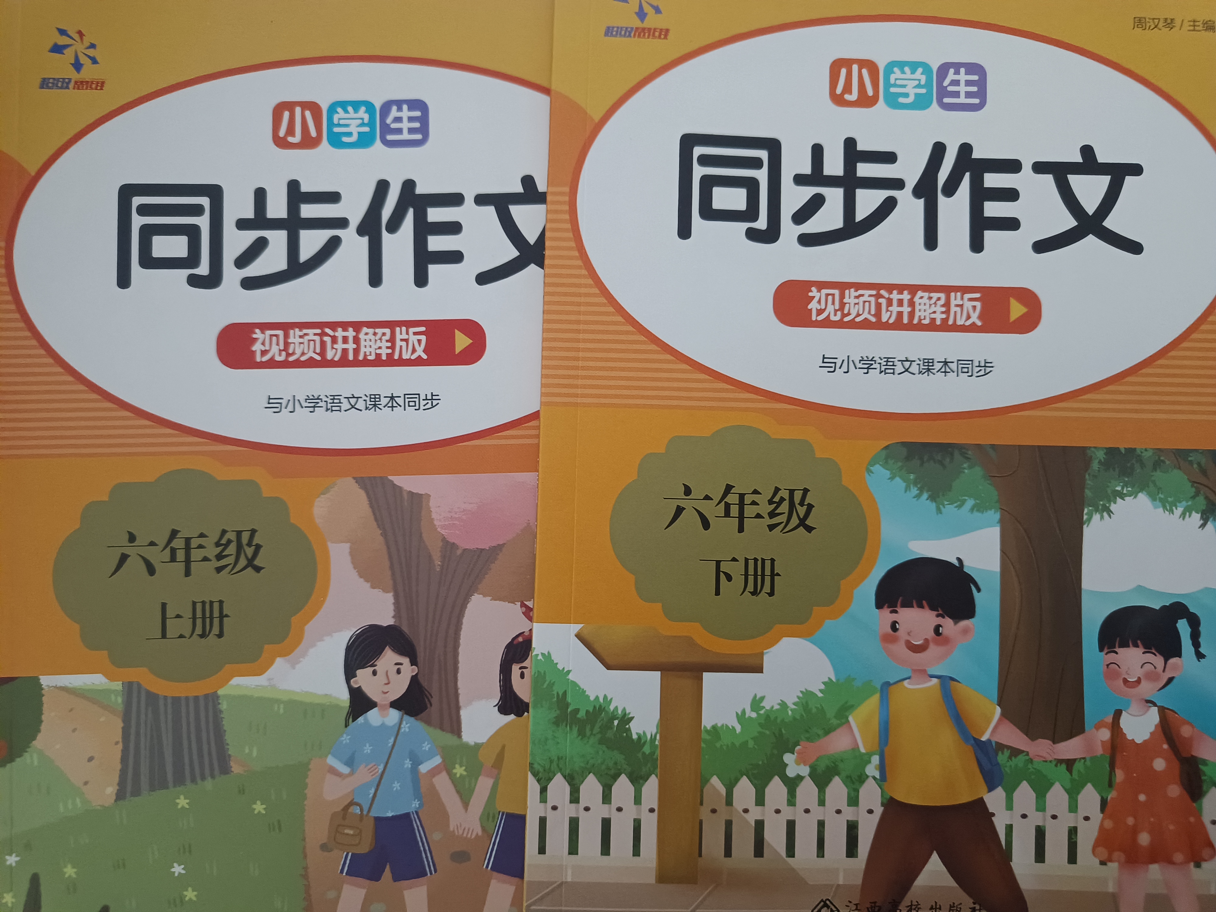 小学生同步作文六年级上下册（全2册）人教版人民教育出版社小学语文课本配套书目同步教材 阅读理解写作技巧思路素材积累范文课外阅读 实拍图