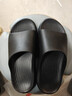 京东京造【3.5cm踩屎感】eva厚底拖鞋男士防臭休闲凉拖鞋夜色黑 42-43 实拍图