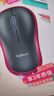 罗技（Logitech）M185鼠标 无线鼠标 办公鼠标 对称鼠标 黑色红边 带无线2.4G接收器 实拍图