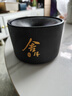 乐卡利 黑陶漏斗烟灰缸茶渣缸家用桌面建水陶瓷茶水缸茶洗杯茶道配件  实拍图