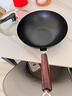 京严炒锅章丘款铁锅无涂层炒菜不粘锅家用精铁锅具燃气电磁炉用已开锅 【灶具通用】适合3-5人  赠盖铲  直径 32cm 百年工艺｜传统铁锅｜健康不沾 实拍图