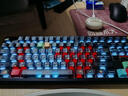 狼蛛（AULA）F87ProV2客制化无线机械键盘电竞游戏专用  蓝牙/2.4G/有线三模连接全键热插拔gasket结构办公键盘 F87ProV2宗师版【收割者轴】白色等高线 实拍图