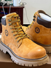 骆驼（CAMEL）王俊凯同款马丁靴高帮户外工装大黄靴男 GE122W7757T 金黄 44 实拍图