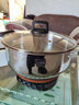 惠当家（Hui Dang Jia）电锅多功能电热锅电炒锅家用电蒸锅一体电煮锅加厚304不锈钢电火锅G08-30 实拍图