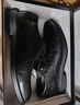海澜之家HLA皮鞋男士商务休闲秋冬正装德比鞋子男H334/H220 黑色加绒43 实拍图