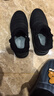 足力健老人鞋加绒中老年棉鞋子男款防寒保暖雪地靴冬季男鞋 8689K黑色39 实拍图