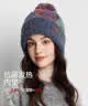 卡蒙（Kenmont）加厚加绒保暖毛线帽女秋冬防风防寒百搭毛球帽子大头围针织帽9498 实拍图