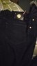 皮尔卡丹（pierre cardin）抓绒厚款牛仔裤男宽松直筒修身秋冬季保暖长裤深蓝色 40 实拍图
