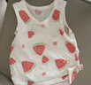 贝瑞加（Babyprints）宝宝背心2件装夏季儿童无袖T恤纯棉吊带上衣轻薄柔软打底 粉90 实拍图