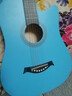 吉之琳单板41寸初学者吉他学生38寸新手练习男女生入门琴民谣木吉他乐器 40寸【单板】天蓝色 包教会+买即送全套配件 实拍图