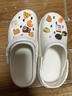名创优品（MINISO）洞洞鞋男女夏季外穿凉鞋防滑厚底踩屎感包头凉拖鞋 白色+趣味零食 实拍图