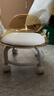亚克力小凳子静音带万向轮儿童学步凳网红小椅子滑轮矮凳浴室凳 颜色随机【活动款】 实拍图