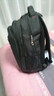袋鼠双肩包男士背包大容量行李旅游包学生书包女初中商务笔记本电脑包 黑色配红标 实拍图