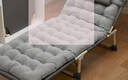 甄严选折叠床单人午休床折叠躺椅家用办公室午睡床简易行军床医院陪护床 圆管香槟金178*56+珍珠棉垫 实拍图
