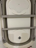 iuu婴儿洗澡盆 可折叠宝宝浴盆大号 洗澡神器躺托浴架新生儿童用品 【北欧灰】+可调节感温浴架 材质：FAD食品级材质检测认证 实拍图