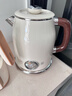 美的（Midea）艺术家电热水壶烧水壶自动断电婴儿调奶 1.6L大容量 316L母婴级不锈钢恒温壶 精准控温年货 63-Q 实拍图