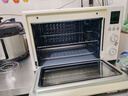美的（Midea）35L家用多功能烘焙电烤箱 双层玻璃门/精准控温/热风烘烤/搪瓷内胆 PT3530W-D 实拍图