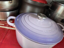 酷彩（Le Creuset）法国进口珐琅锅铸铁22/24/26cm圆形锅汤锅焖蒸炖煮锅煲汤微压锅 【2-4口之家】桔色 22cm 实拍图