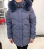 俞兆林50岁妈妈装冬装羽绒棉服女士中长款中老年人冬季外套加绒加厚棉袄 JF918-灰紫色【加绒】 加厚 XL 【建议80-105斤】 实拍图