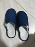 回力日系柔软情侣棉拖秋冬家居室内保暖棉鞋男款HL0006蓝色42-43码 实拍图