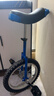 永彩独轮车儿童独轮车自行车成人独轮平衡车单轮车杂技车 蓝色16寸+打气筒+停车架+适合1.2-1.55米 实拍图