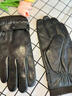 金利来（Goldlion）手套男士真皮2025新款冬季时尚潮流厚羊皮保暖加绒防风防寒可触屏 黑色 推荐尺码 XL 码【手掌宽厚加大】 实拍图