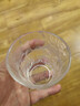 简约ins风玻璃杯家用果汁杯办公室咖啡杯磨砂啤酒杯树纹冰川杯 矮款 1只装220ml 实拍图