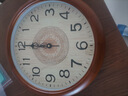 北极星（POLARIS）欧式实木挂钟客厅时尚创意时钟简约挂表装饰石英钟表38cm 实拍图