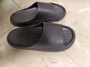 京东京造【泡泡云】踩屎感厚底轻盈防滑外穿拖鞋新款拖鞋男士 灰色44-45 实拍图