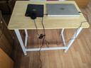 舒客艺家 电脑桌台式小户型小桌子家用学习桌写字办公书桌电竞长条桌子 木纹白架单桌80*50*74 加固电脑桌 实拍图