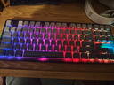 狼蛛（AULA）F87ProV2客制化无线机械键盘电竞游戏专用  蓝牙/2.4G/有线三模连接全键热插拔gasket结构办公键盘 F87 Pro 时空秘境 太空金轴 实拍图