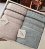 金号毛巾套装礼盒伴手礼回礼 A类纯棉回字提花2条装礼盒带手提袋 实拍图
