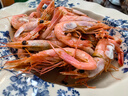 鲜京采 进口格陵兰北极甜虾 净重2斤 90-150只 生甜虾 年货聚餐 实拍图