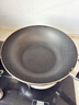美的（Midea）不粘炒锅家用平底锅电磁炉专用麦饭石炒菜锅煎锅燃气灶明火通用 雾紫灰丨内径 28cm 实拍图