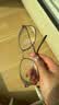 依视路（ESSILOR） 钻晶系列高清耐磨防蓝光近视超薄镜片专业配度数眼镜架男女镜框 金属-全框-2025GD-金色 镜框+依视路A4防蓝光1.60现片 实拍图