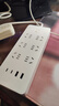 公牛（BULL）小白USB插座/插线板/插排/接线板 Type-c口+USB口+6插孔 全长1.8米白色 GNV-U1156总控开关 实拍图