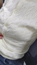 优衣库女装纽花圆领针织开衫/毛衣外套空调衫通勤488123 488123/41杏黄色 S 实拍图