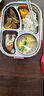 COOKSS饭盒304不锈钢餐盒上班族小学生保温饭盒可微波炉5分格餐盘 实拍图