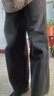 太平鸟女装牛仔裤秋季大直筒裤时尚休闲百搭通勤质感 牛仔中黑 L 实拍图
