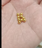 喜上眉梢黄金光面金珠999足金散珠3D硬金抛光面转运珠路路通情侣 4mm 光面转运珠单颗 约0.03g 实拍图