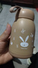 【京东物流送货上门】萌萌兔卡通水杯女牛奶玻璃杯创意便携杯子 咖色萌萌兔 330ml 1只 实拍图