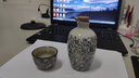 和风四季 釉下彩日式陶瓷酒具分酒器分酒瓶酒壶清酒瓶白酒杯一口杯清酒杯 青花酒具(1壶+4杯) 实拍图