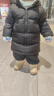 巴布豆（BOBDOG）95绒儿童羽绒服2025年新款男女童A类抗菌防风面料大兜连帽外套 黑色 【A类面料 贴身可穿】95绒 100 【约身高80-90m 体重26斤】 实拍图