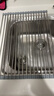 拜杰厨房水槽沥水架水池碗筷控水置物架硅胶可折叠收纳卷帘 18管 实拍图